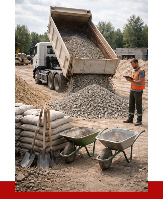 Доставка нерудных материалов в Минеральных Водах от 1243 руб. | ПРОНЕРУДМнр