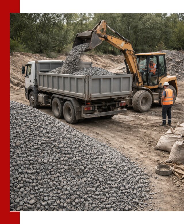 Доставка гравийного щебня в Минеральных Водах оптом и в розницу