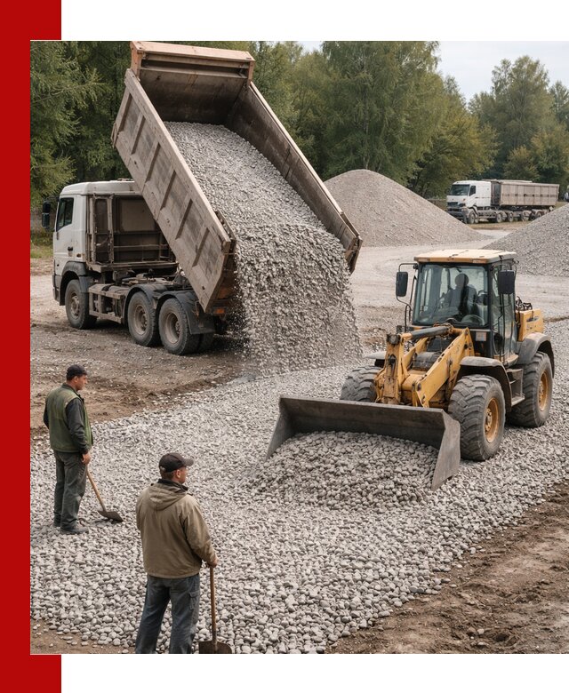 Купить гравийный щебень фракция 20-40 в Минеральных Водах с доставкой