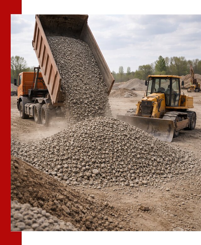 Доставка гравийного щебня фракции 40-70 в Минеральных Водах