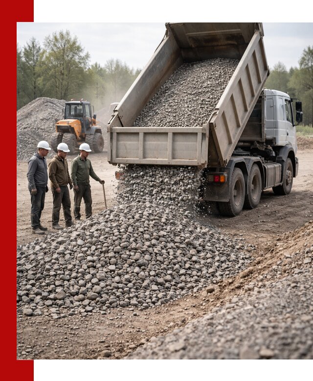 Доставка гравийного щебня фракции 70-120 в Минеральных Водах