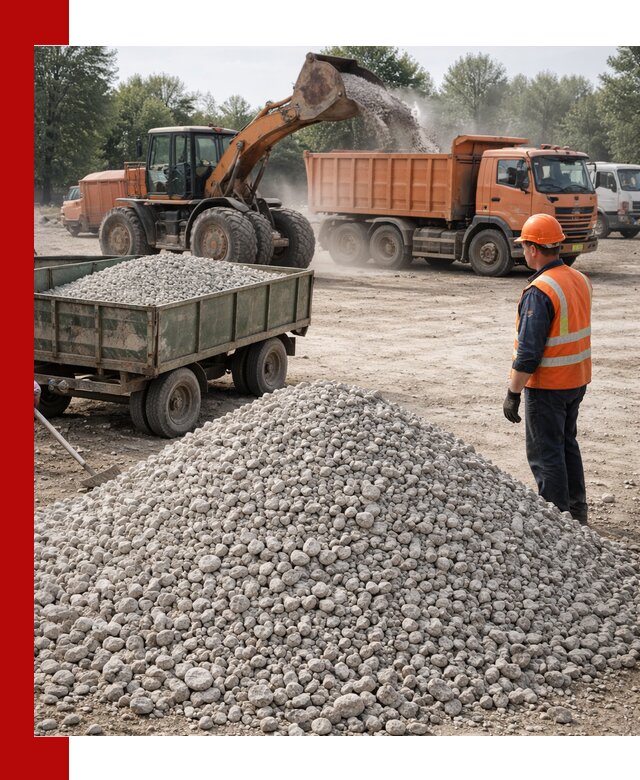 Доставка известнякового щебня фракция 20–40 в Минеральных Водах