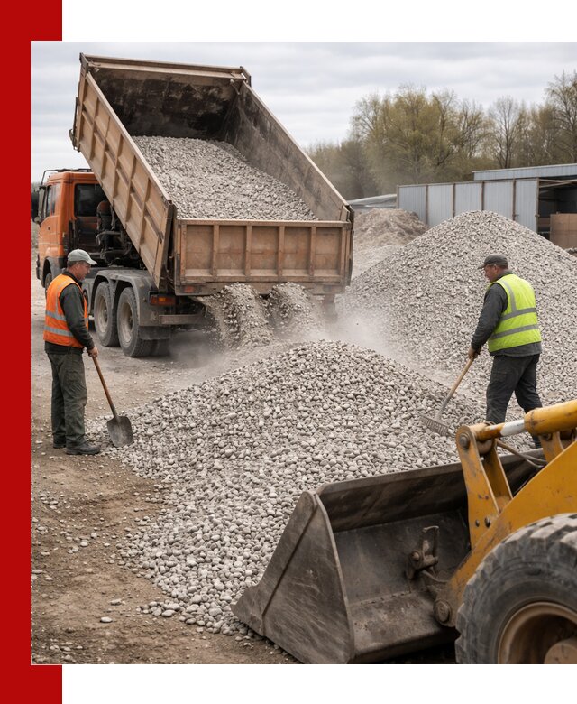 Доломитовый щебень фракции 5-20 с доставкой в Минеральных Водах