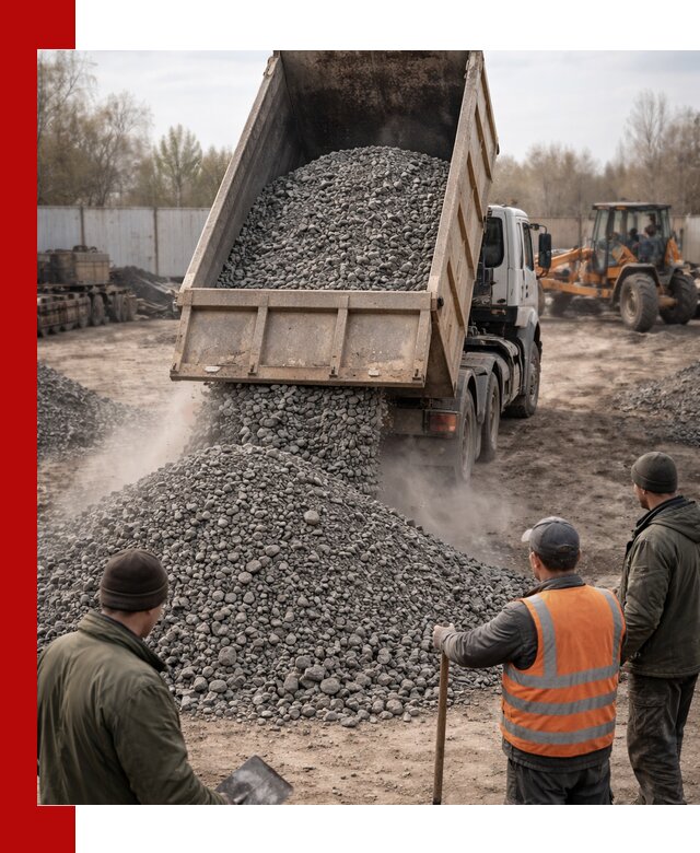 Доставка шлакового щебня в удобные сроки по выгодной цене в Минеральных Водах