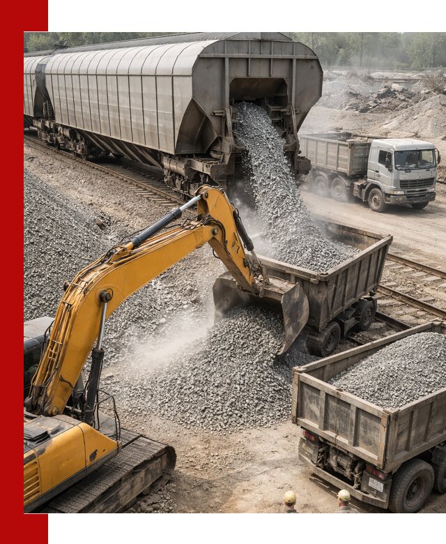 Доставка железнодорожного щебня в Минеральных Водах крупными партиями быстрого отгруза