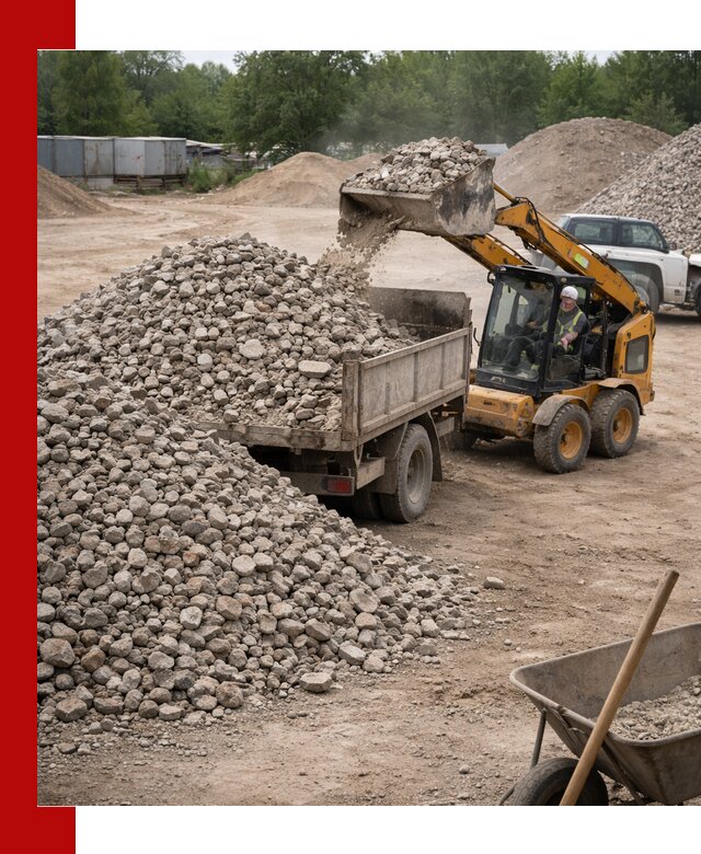 Доставка вторичного щебня в Минеральных Водах для строительных работ