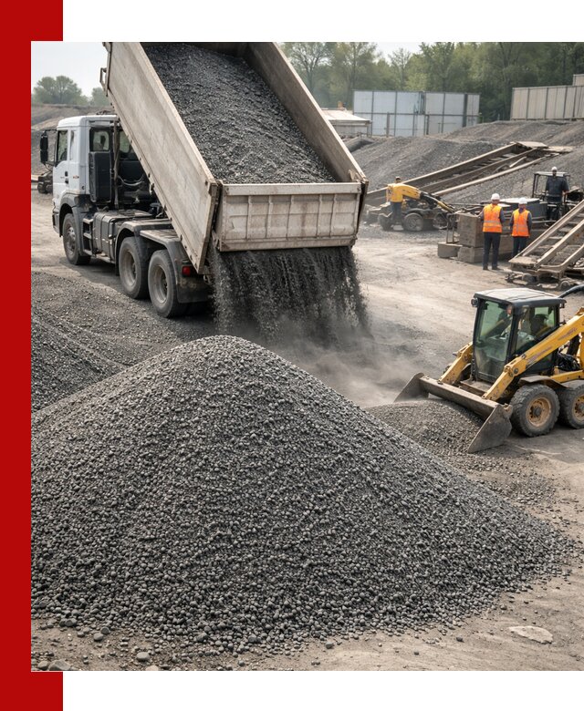 Вторичный щебень фракция 0–5 с доставкой в Минеральных Водах