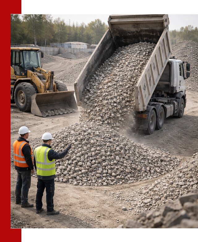 Вторичный щебень фракция 40–70 доставка в Минеральных Водах