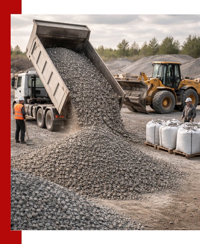 Бетонный щебень фракция 5–20 с доставкой в Минеральных Водах