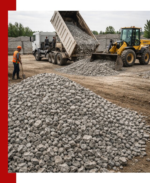 Доставка бетонного щебня фракции 40-70 в Минеральных Водах