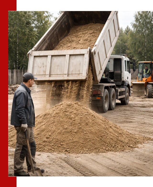 Доставка и продажа песка с разгрузкой в Минеральных Водах