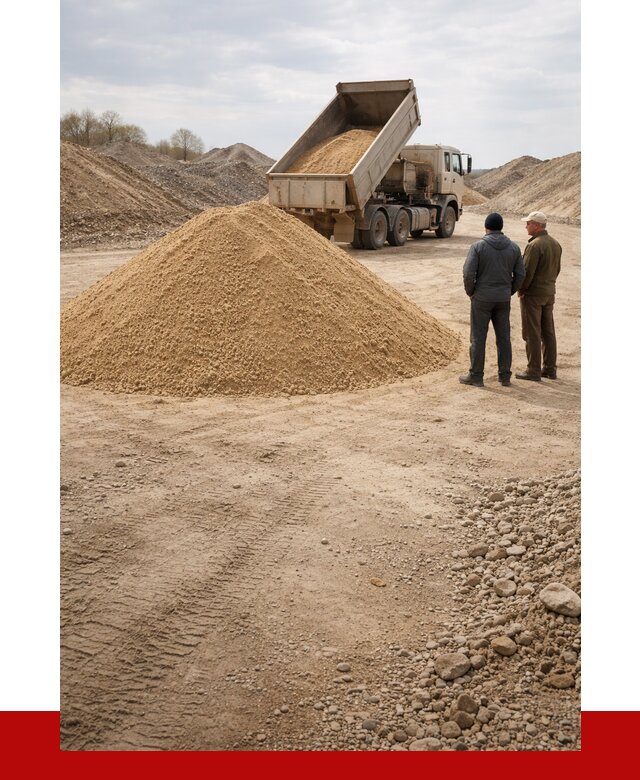 Карьерный песок крупнозернистый в Минеральных Водах от 8804 р | ПРОНЕРУДМнр