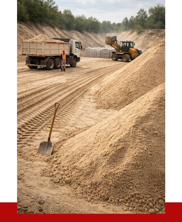 Карьерный песок мелкозернистый в Минеральных Водах от 9322 р. | ПРОНЕРУДМнр