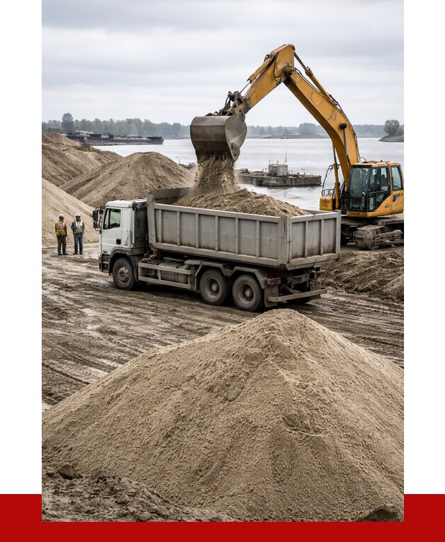 Купить речной песок навалом в Минеральных Водах от 1864 р., ПРОНЕРУДМнр