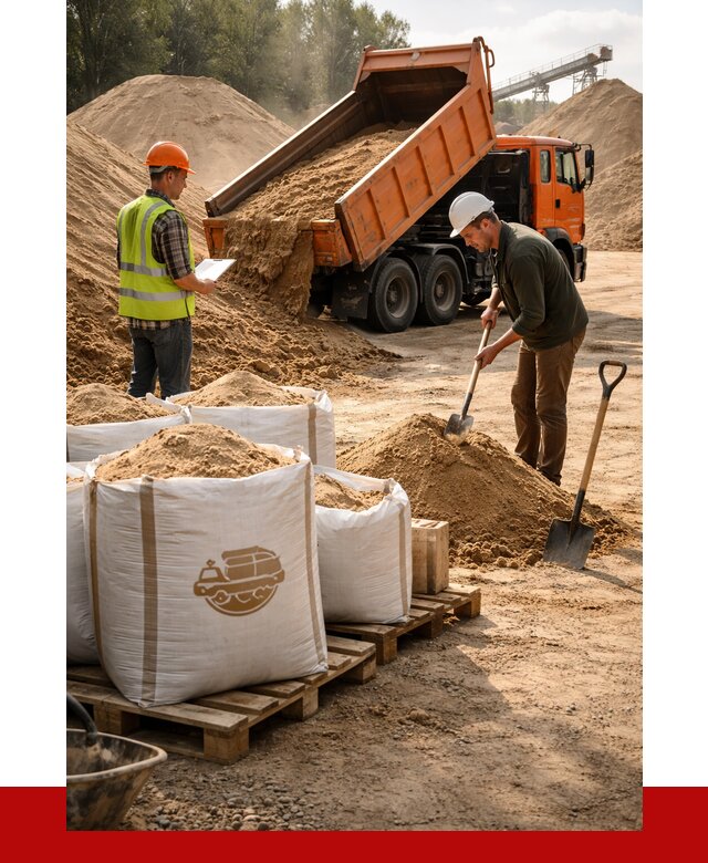 Строительный песок в Минеральных Водах от 2279 р. с доставкой, ПРОНЕРУДМнр