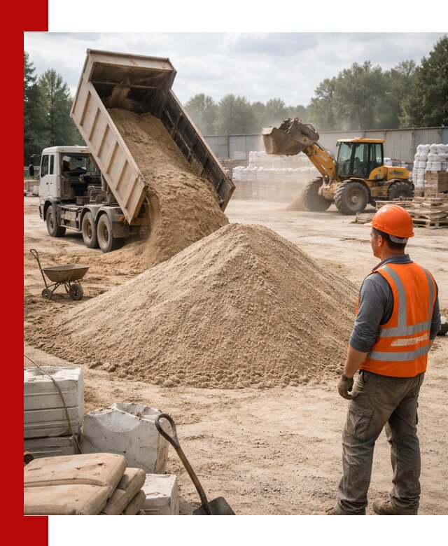 Доставка строительного песка с самосвалом в Минеральных Водах