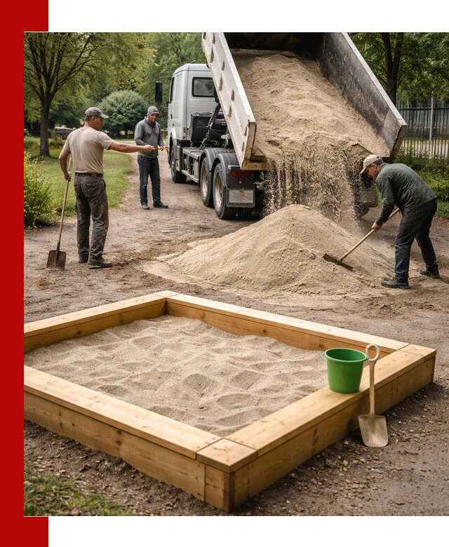 Песок для песочницы с доставкой в Минеральных Водах недорого и чистый