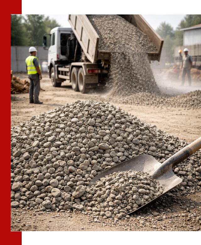 Доставка гравия фракции 20-40 в Минеральных Водах с самосвалами