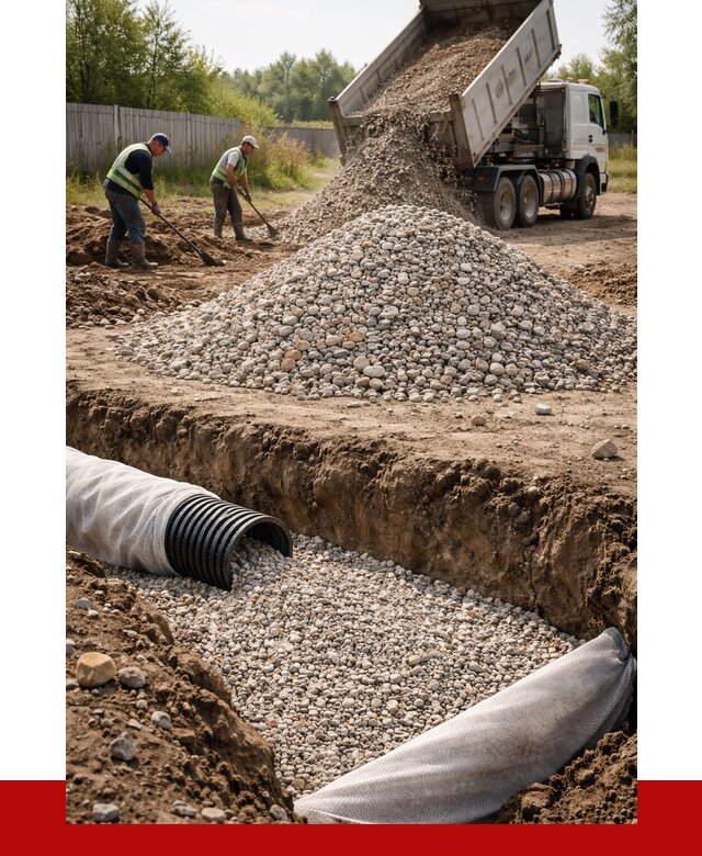 Гравий для дренажа в Минеральных Водах от 2279 р., доставка ПРОНЕРУДМнр