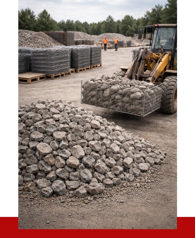 Камень для габионов фракция 70-150 в Минеральных Водах от 4350 р. | ПРОНЕРУДМнр