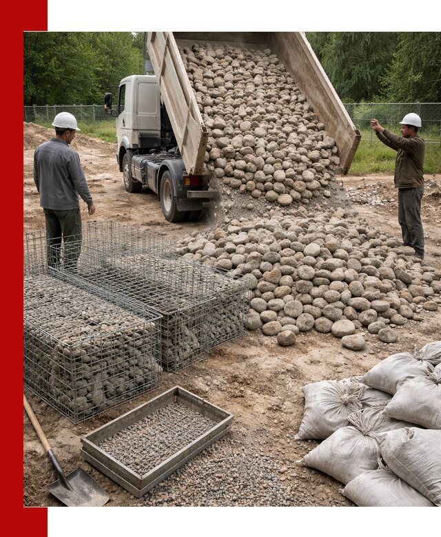 Камень для габионов фракция 70–151 в Минеральных Водах