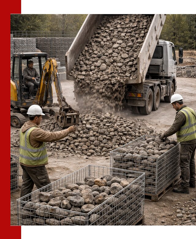 Камень для габионов фракция 100–201 в Минеральных Водах