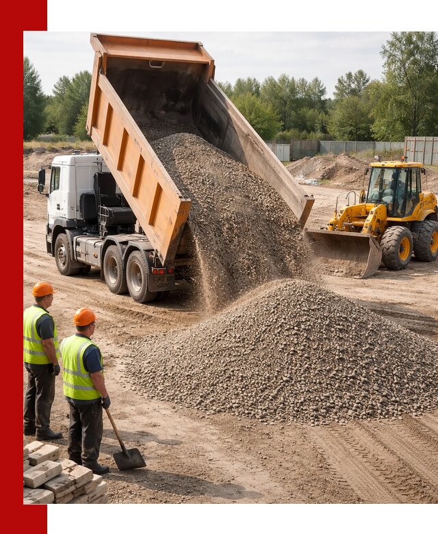 Доставка щебёночно-песчаной смеси ЩПС С7 в Минеральных Водах