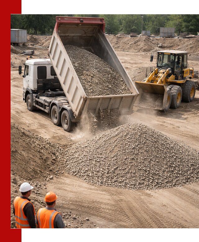 Щебень с песком (ЩГПС С2) с доставкой в Минеральных Водах