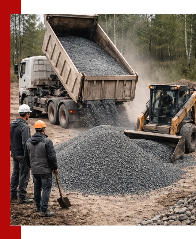 Гранитный отсев 0-5 с доставкой и разгрузкой в Минеральных Водах