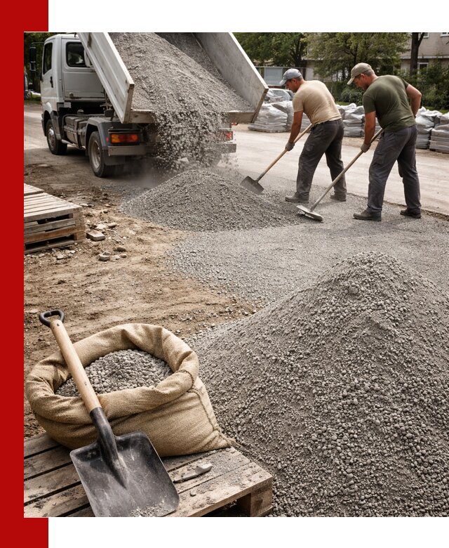 Отсев для тротуарной плитки в Минеральных Водах — доставка и укладка