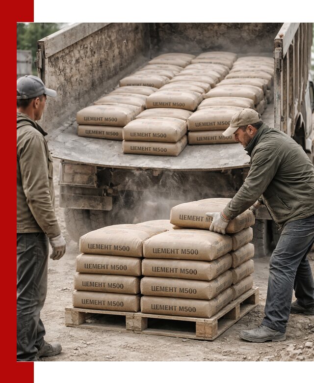 Цемент М500 с доставкой самосвалом в Минеральных Водах