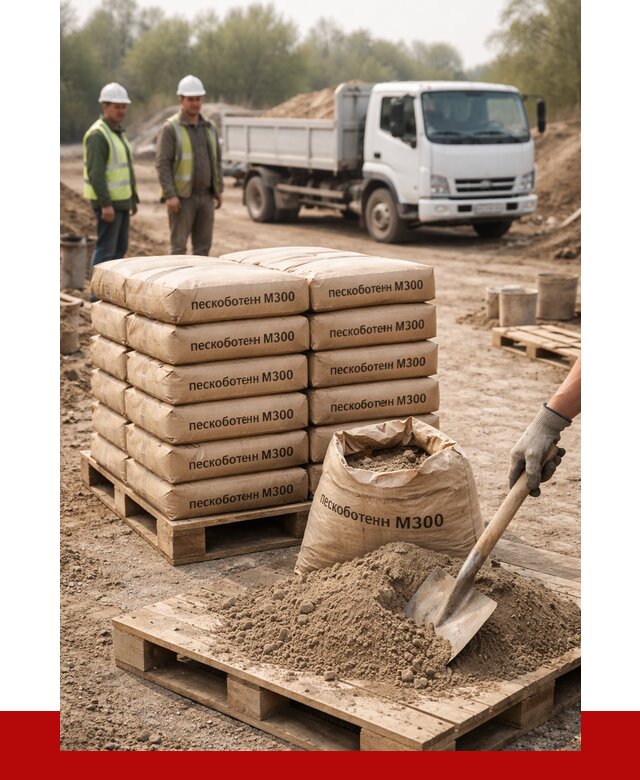 Пескобетон М300 в Минеральных Водах с доставкой от 4816 р. за куб | ПРОНЕРУДМнр