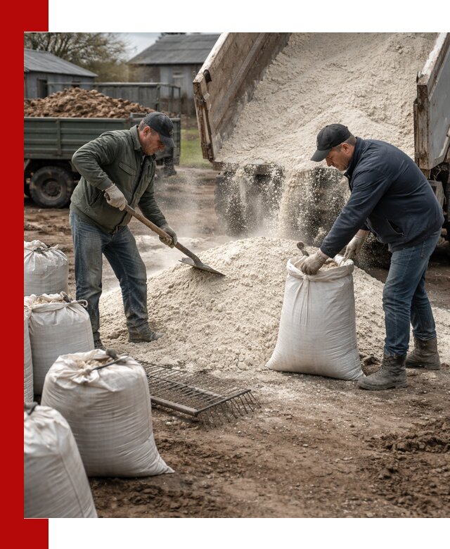 Доставка извести пушонки в Минеральных Водах оптом и мелким оптом