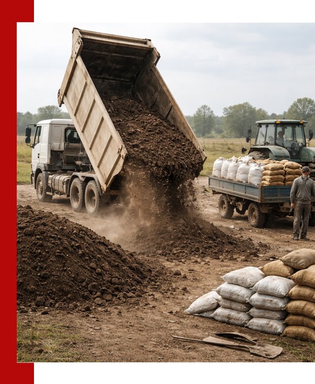 Доставка грунта и удобрений оптом в Минеральных Водах для сельхоз и строительства