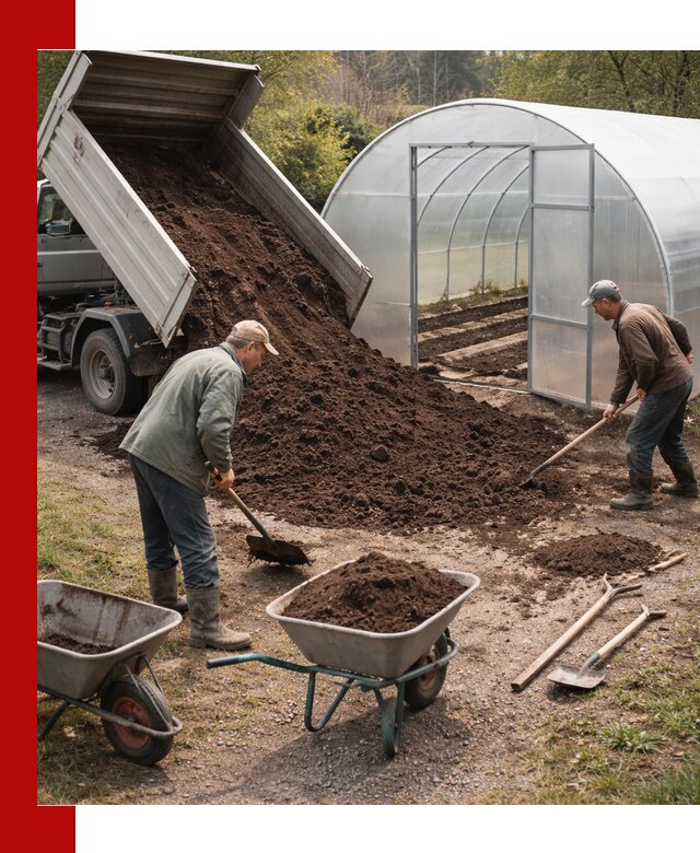 Грунт для теплицы с доставкой в Минеральных Водах — плодородный субстрат под растения