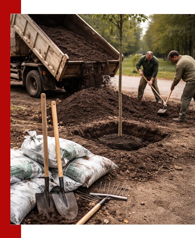 Грунт для посадки деревьев в Минеральных Водах — доставка и подготовка почвы