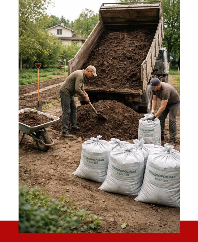 Плодородная смесь в Минеральных Водах от 4350 р./куб с доставкой | ПРОНЕРУДМнр