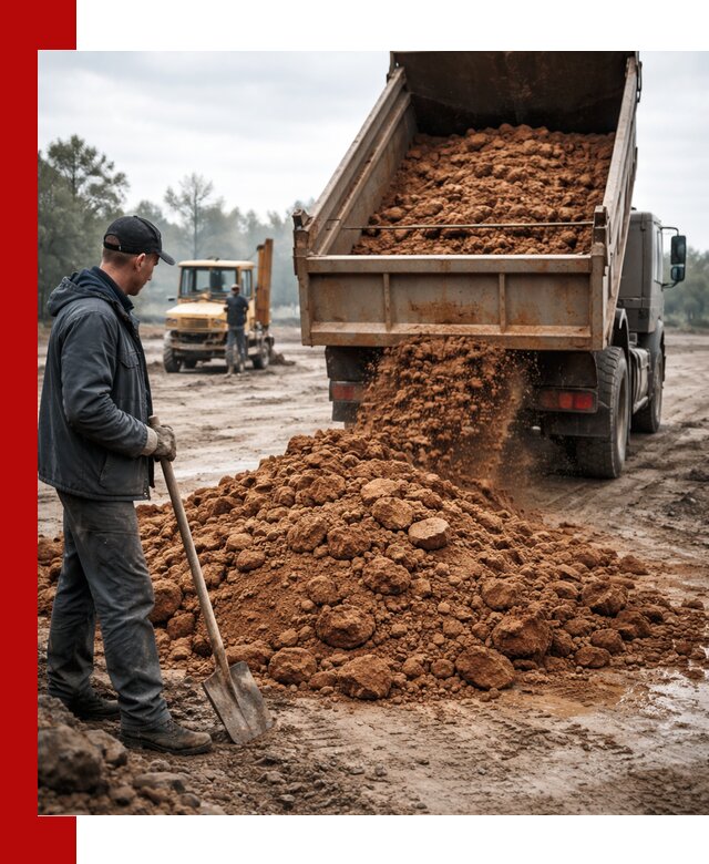 Глина для засыпки в Минеральных Водах с доставкой самосвалами