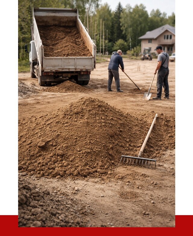 Суглинок для планировки в Минеральных Водах с доставкой от 4350 р. | ПРОНЕРУДМнр