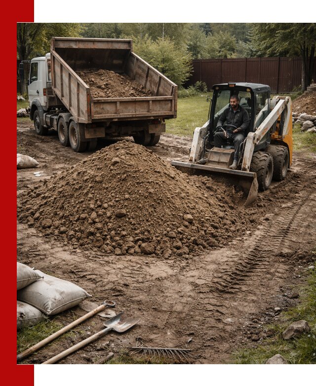 Суглинок для планировки участков в Минеральных Водах с доставкой и выгрузкой