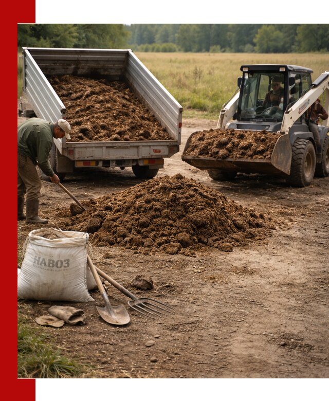 Доставка конского навоза в Минеральных Водах с разгрузкой и доставкой на объект