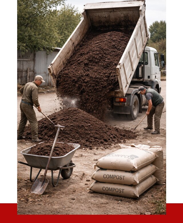 Купить компост в Минеральных Водах от 4350 р. за куб с доставкой | ПРОНЕРУДМнр