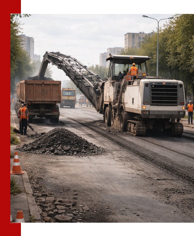 Фрезерованный асфальт в Минеральных Водах — удаление и вывоз старого покрытия