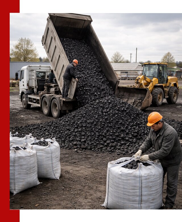 Доставка каменного угля в Минеральных Водах оптом и в розницу
