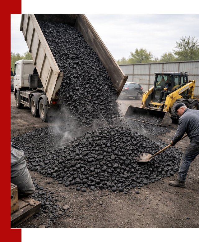 Доставка угля орех в Минеральных Водах оптом и в розницу