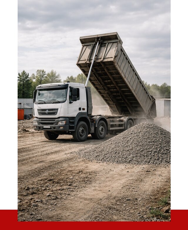 Доставка самосвалом 40 кубов в Минеральных Водах от 9322 р. | ПРОНЕРУДМнр