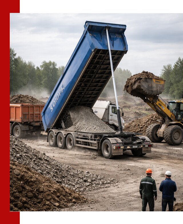 Аренда тонар 40 тонн в Минеральных Водах с доставкой материалов