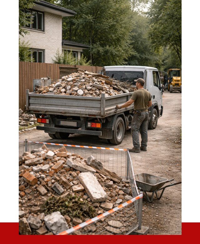 Вывоз строительного мусора с погрузкой в Минеральных Водах от 7769 р | ПРОНЕРУДМнр